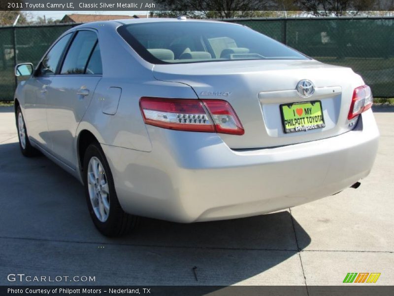 Classic Silver Metallic / Ash 2011 Toyota Camry LE