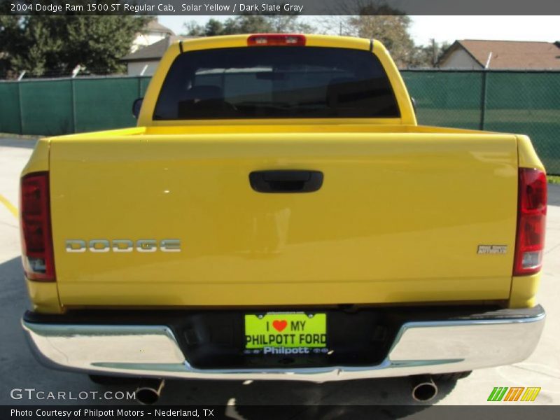 Solar Yellow / Dark Slate Gray 2004 Dodge Ram 1500 ST Regular Cab