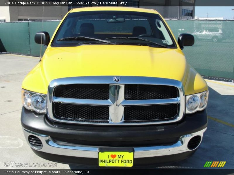 Solar Yellow / Dark Slate Gray 2004 Dodge Ram 1500 ST Regular Cab