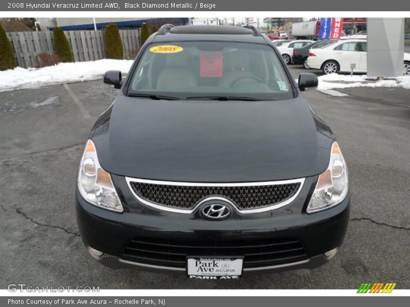 Black Diamond Metallic / Beige 2008 Hyundai Veracruz Limited AWD