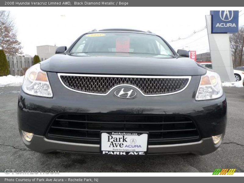 Black Diamond Metallic / Beige 2008 Hyundai Veracruz Limited AWD