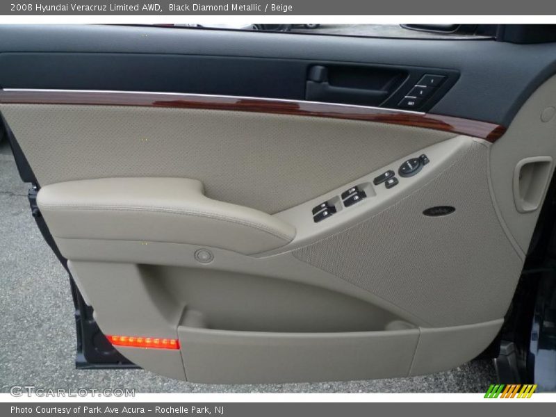 Black Diamond Metallic / Beige 2008 Hyundai Veracruz Limited AWD