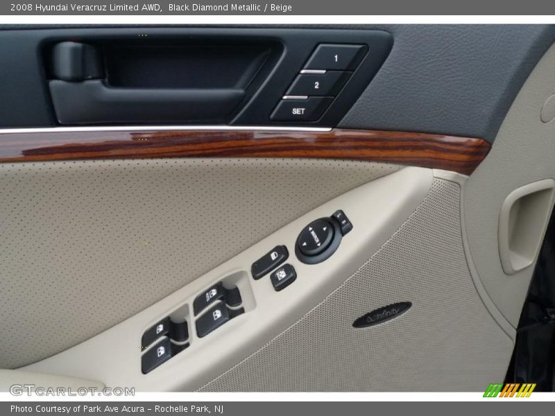 Black Diamond Metallic / Beige 2008 Hyundai Veracruz Limited AWD
