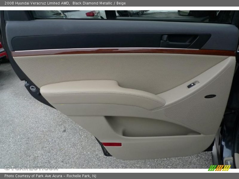 Black Diamond Metallic / Beige 2008 Hyundai Veracruz Limited AWD