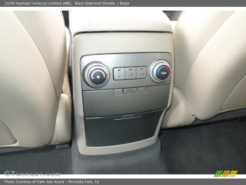 Black Diamond Metallic / Beige 2008 Hyundai Veracruz Limited AWD