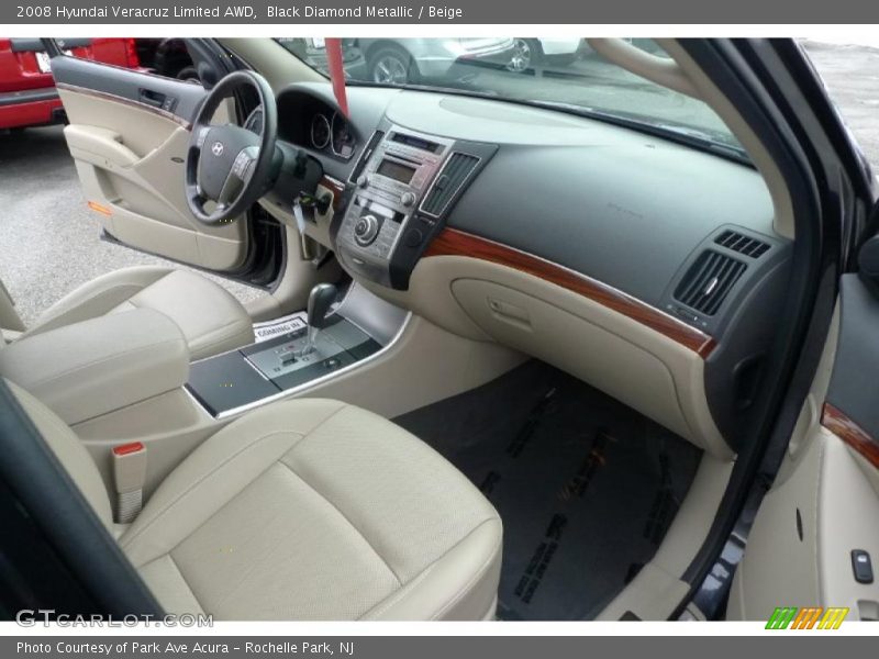 Black Diamond Metallic / Beige 2008 Hyundai Veracruz Limited AWD