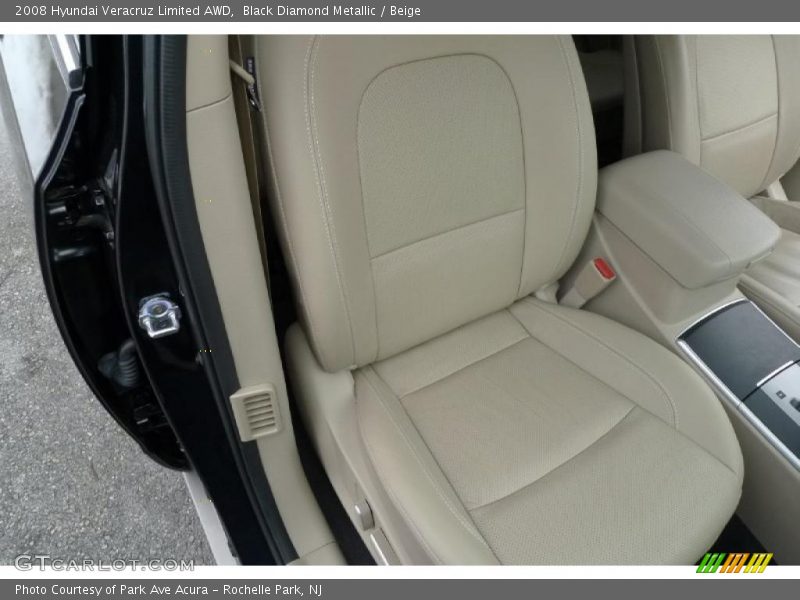Black Diamond Metallic / Beige 2008 Hyundai Veracruz Limited AWD