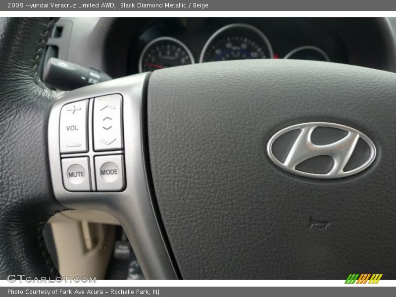 Black Diamond Metallic / Beige 2008 Hyundai Veracruz Limited AWD