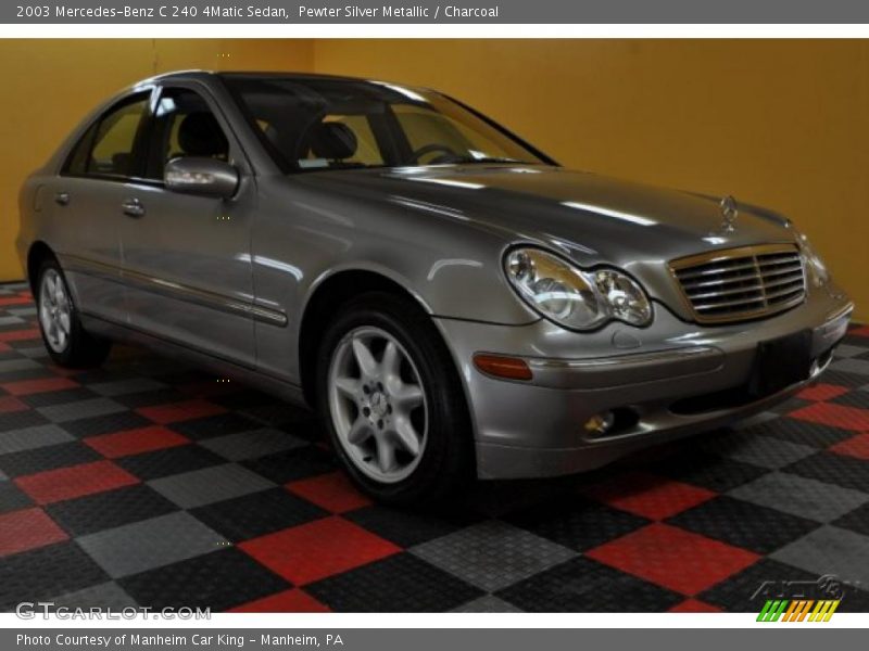 Pewter Silver Metallic / Charcoal 2003 Mercedes-Benz C 240 4Matic Sedan