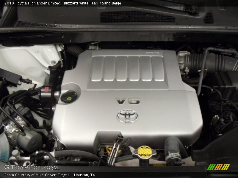 Blizzard White Pearl / Sand Beige 2010 Toyota Highlander Limited
