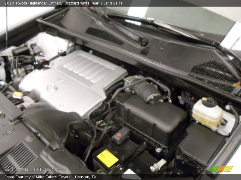 Blizzard White Pearl / Sand Beige 2010 Toyota Highlander Limited
