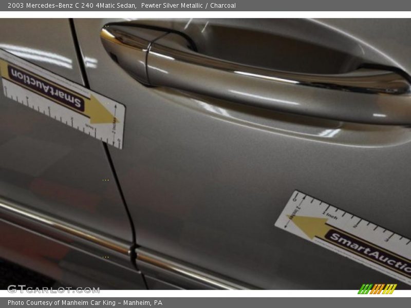 Pewter Silver Metallic / Charcoal 2003 Mercedes-Benz C 240 4Matic Sedan