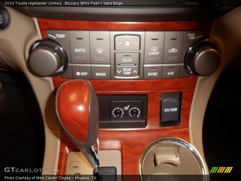 Blizzard White Pearl / Sand Beige 2010 Toyota Highlander Limited