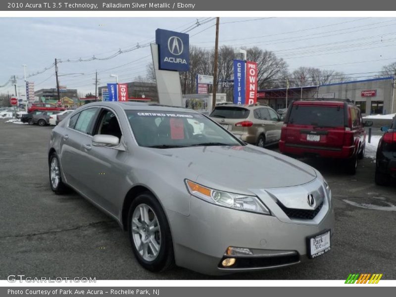 Palladium Silver Metallic / Ebony 2010 Acura TL 3.5 Technology