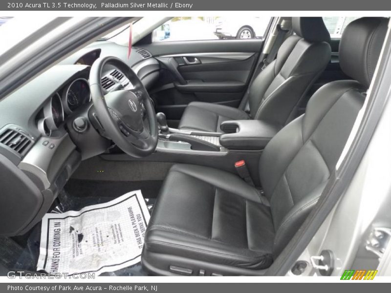 Palladium Silver Metallic / Ebony 2010 Acura TL 3.5 Technology