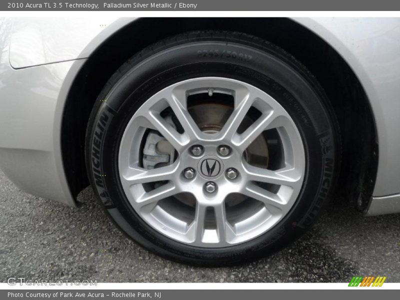 Palladium Silver Metallic / Ebony 2010 Acura TL 3.5 Technology