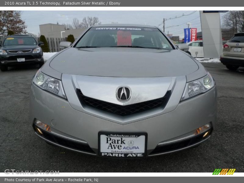 Palladium Silver Metallic / Ebony 2010 Acura TL 3.5 Technology