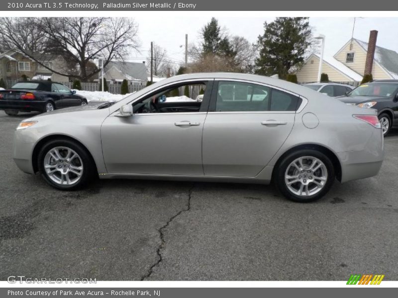 Palladium Silver Metallic / Ebony 2010 Acura TL 3.5 Technology