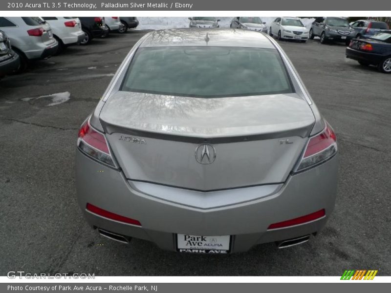 Palladium Silver Metallic / Ebony 2010 Acura TL 3.5 Technology