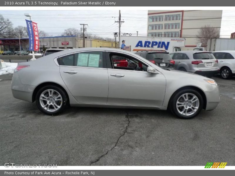 Palladium Silver Metallic / Ebony 2010 Acura TL 3.5 Technology