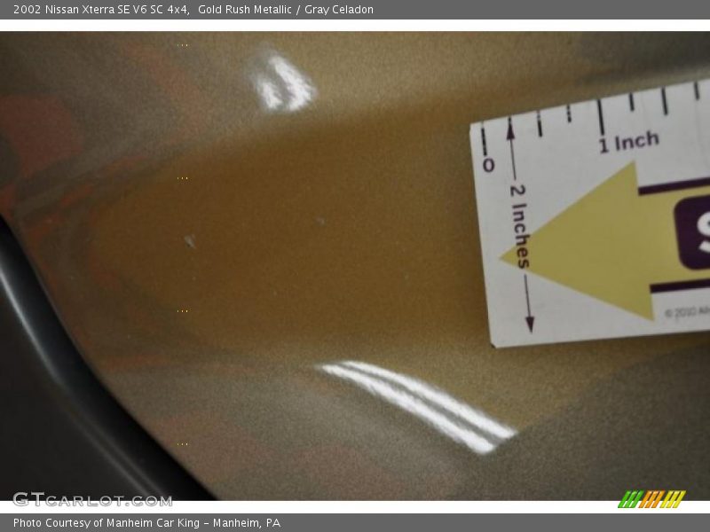 Gold Rush Metallic / Gray Celadon 2002 Nissan Xterra SE V6 SC 4x4