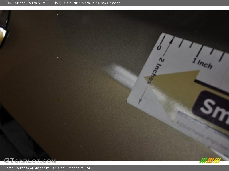 Gold Rush Metallic / Gray Celadon 2002 Nissan Xterra SE V6 SC 4x4