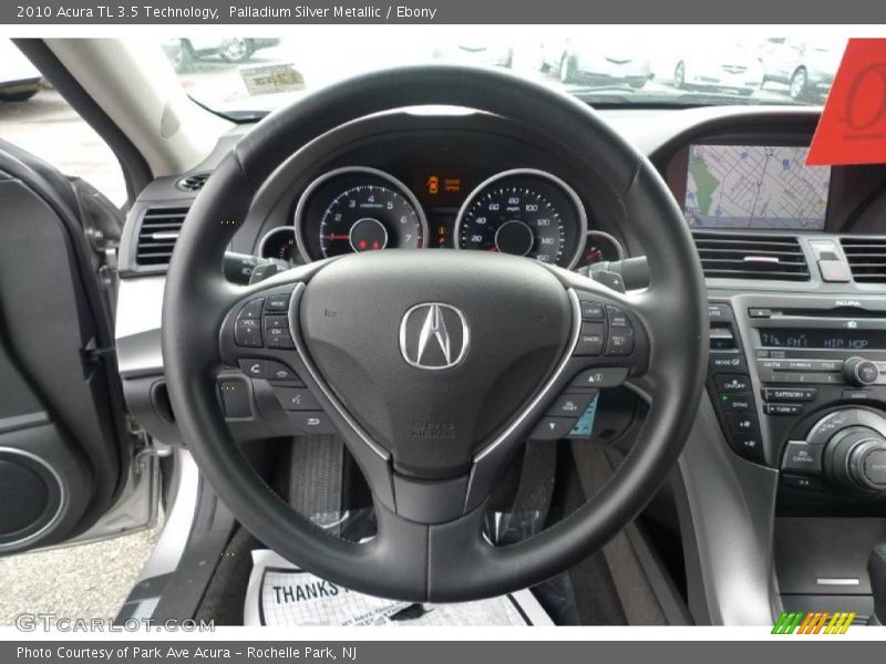 Palladium Silver Metallic / Ebony 2010 Acura TL 3.5 Technology