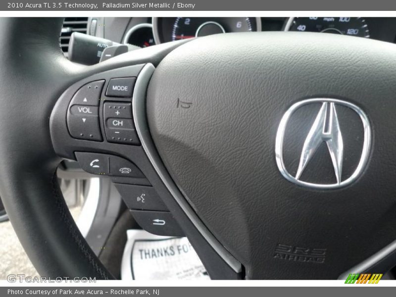 Palladium Silver Metallic / Ebony 2010 Acura TL 3.5 Technology