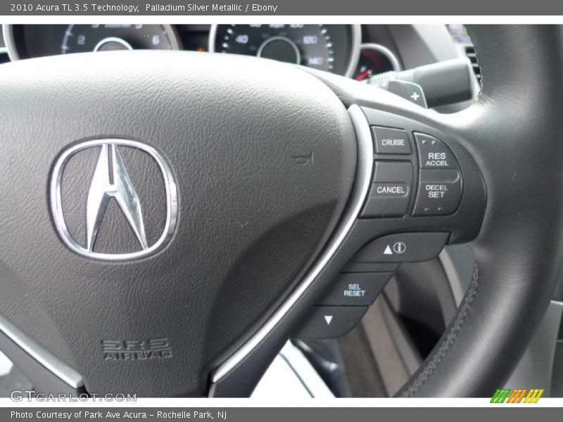 Palladium Silver Metallic / Ebony 2010 Acura TL 3.5 Technology