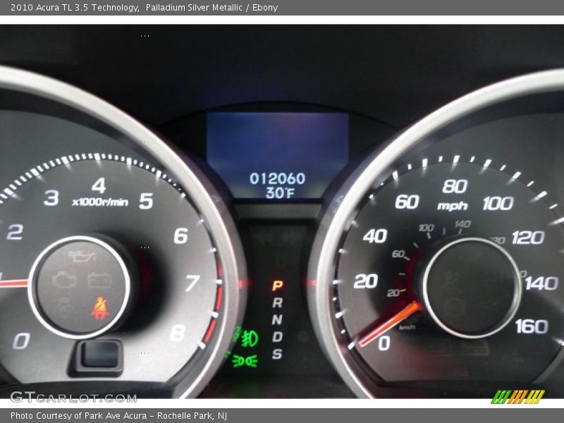 Palladium Silver Metallic / Ebony 2010 Acura TL 3.5 Technology