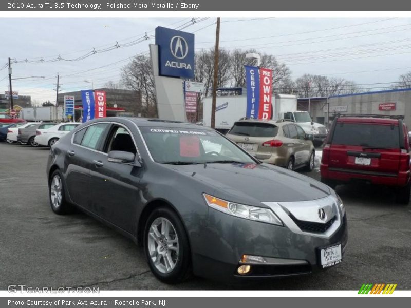 Polished Metal Metallic / Ebony 2010 Acura TL 3.5 Technology