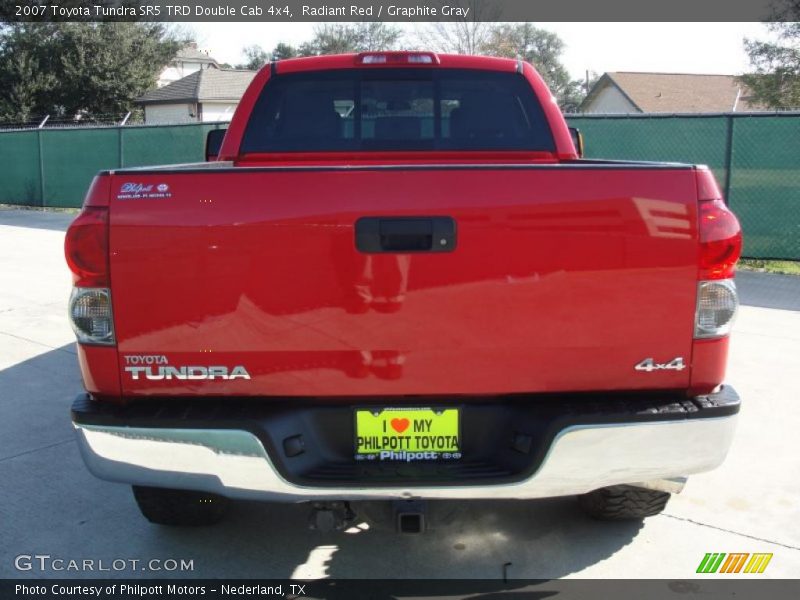 Radiant Red / Graphite Gray 2007 Toyota Tundra SR5 TRD Double Cab 4x4