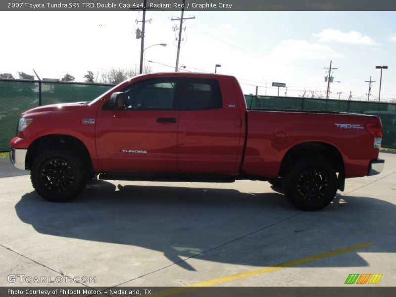 Radiant Red / Graphite Gray 2007 Toyota Tundra SR5 TRD Double Cab 4x4