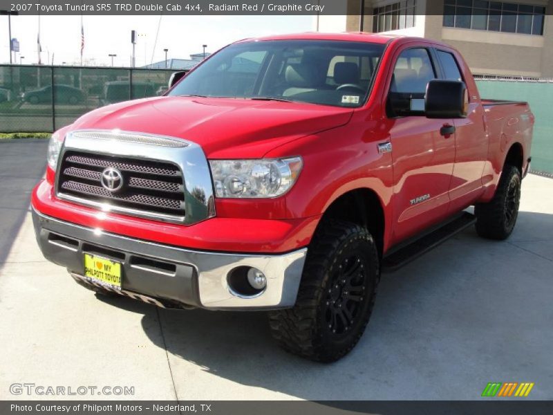Radiant Red / Graphite Gray 2007 Toyota Tundra SR5 TRD Double Cab 4x4