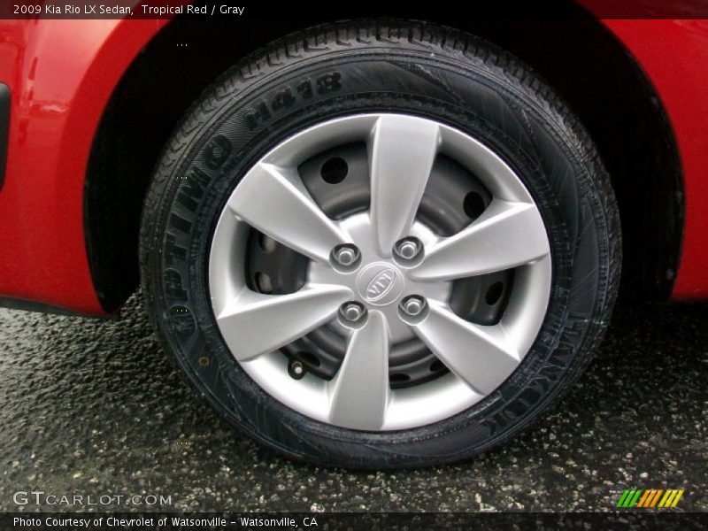 Tropical Red / Gray 2009 Kia Rio LX Sedan