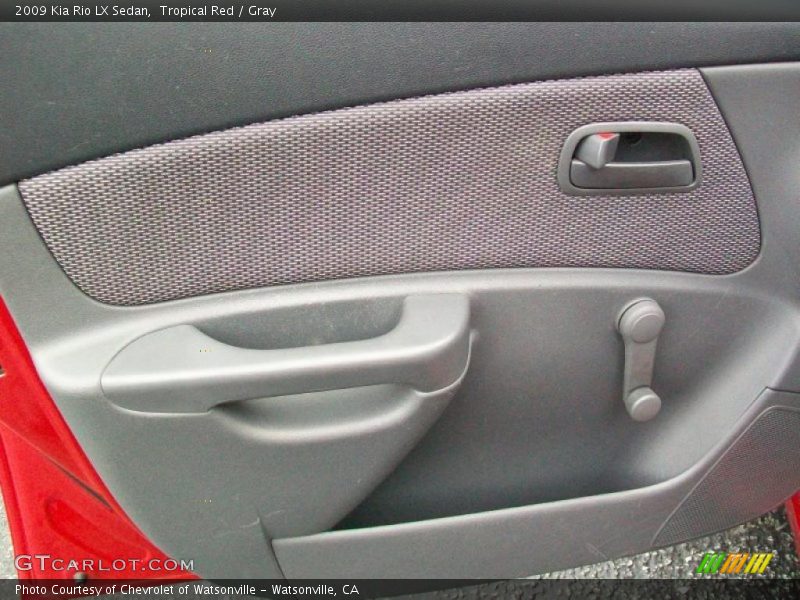 Tropical Red / Gray 2009 Kia Rio LX Sedan
