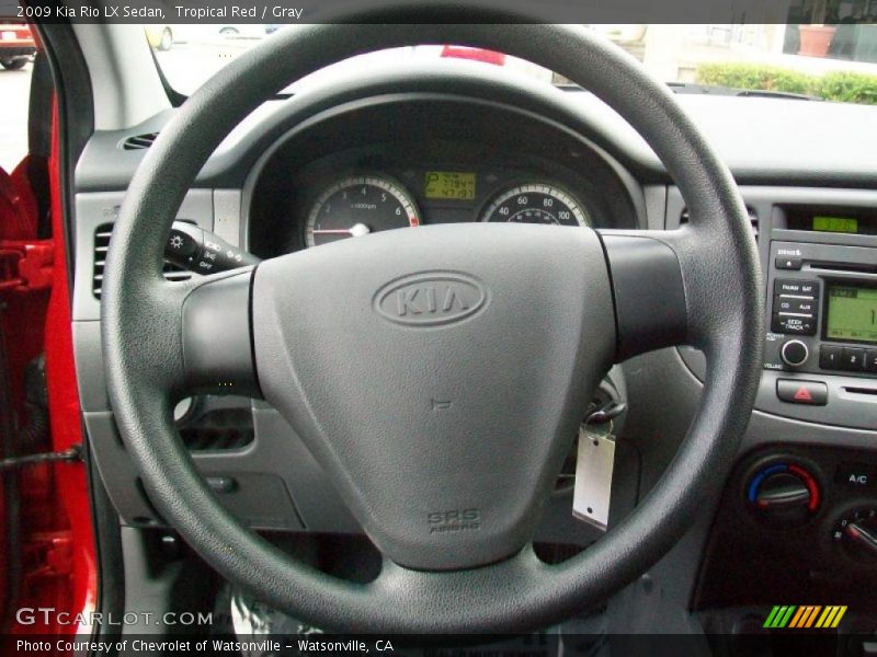 Tropical Red / Gray 2009 Kia Rio LX Sedan