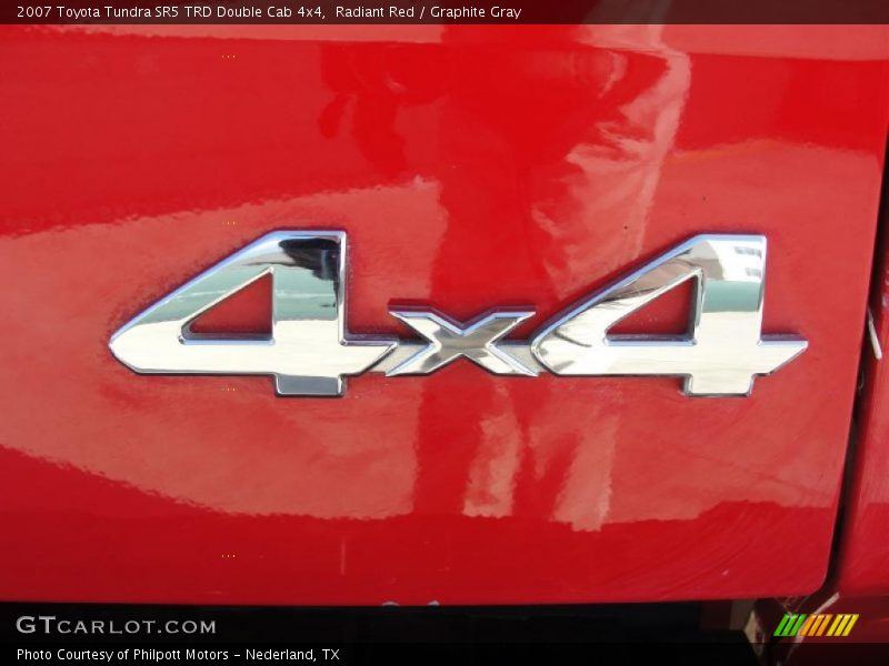 Radiant Red / Graphite Gray 2007 Toyota Tundra SR5 TRD Double Cab 4x4