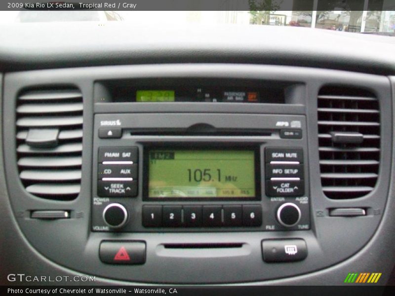 Tropical Red / Gray 2009 Kia Rio LX Sedan