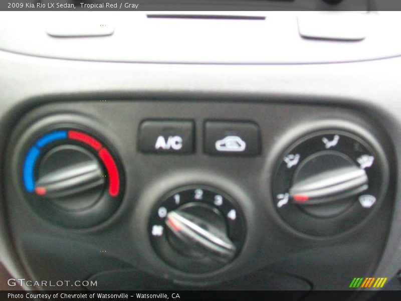 Tropical Red / Gray 2009 Kia Rio LX Sedan