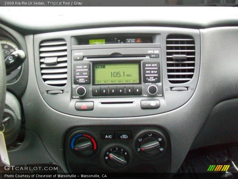 Tropical Red / Gray 2009 Kia Rio LX Sedan