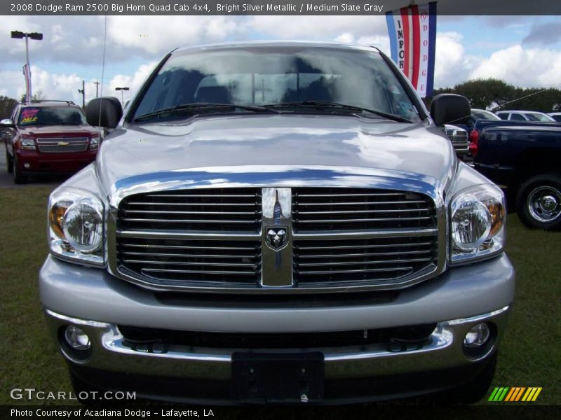 Bright Silver Metallic / Medium Slate Gray 2008 Dodge Ram 2500 Big Horn Quad Cab 4x4
