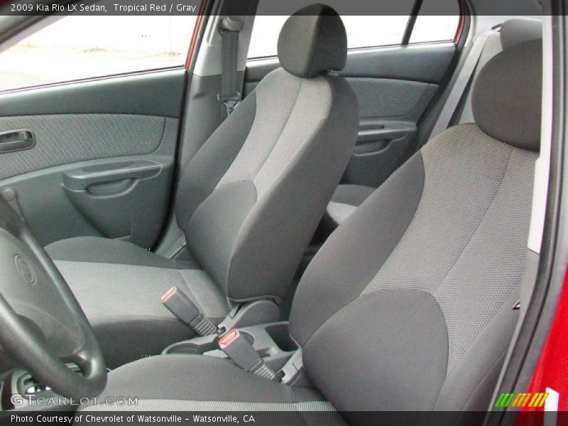 Tropical Red / Gray 2009 Kia Rio LX Sedan