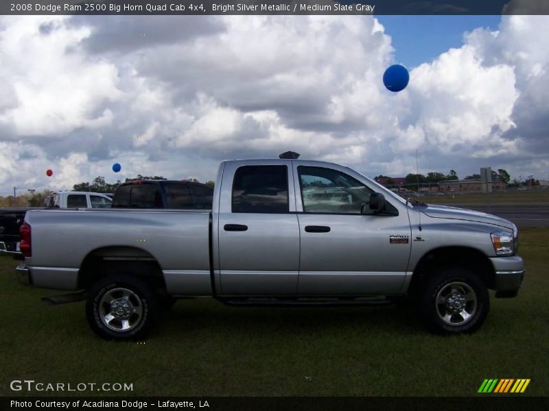 Bright Silver Metallic / Medium Slate Gray 2008 Dodge Ram 2500 Big Horn Quad Cab 4x4