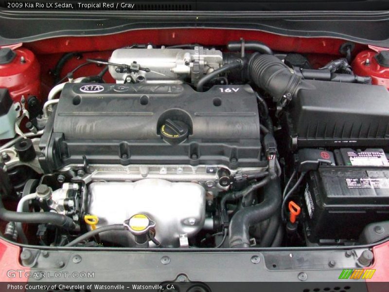 Tropical Red / Gray 2009 Kia Rio LX Sedan