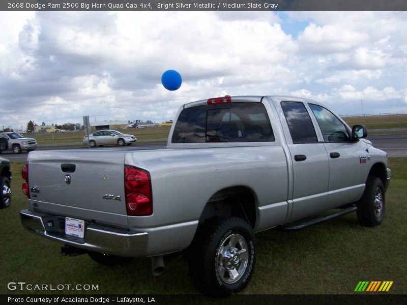 Bright Silver Metallic / Medium Slate Gray 2008 Dodge Ram 2500 Big Horn Quad Cab 4x4