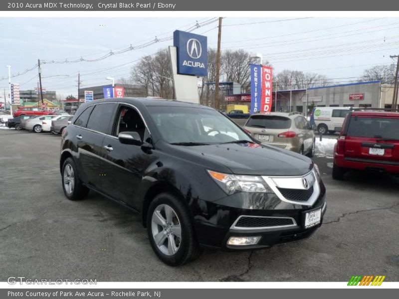 Crystal Black Pearl / Ebony 2010 Acura MDX Technology