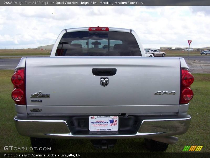Bright Silver Metallic / Medium Slate Gray 2008 Dodge Ram 2500 Big Horn Quad Cab 4x4