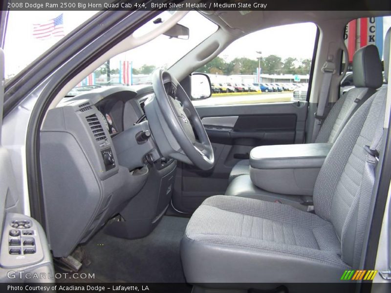 Bright Silver Metallic / Medium Slate Gray 2008 Dodge Ram 2500 Big Horn Quad Cab 4x4