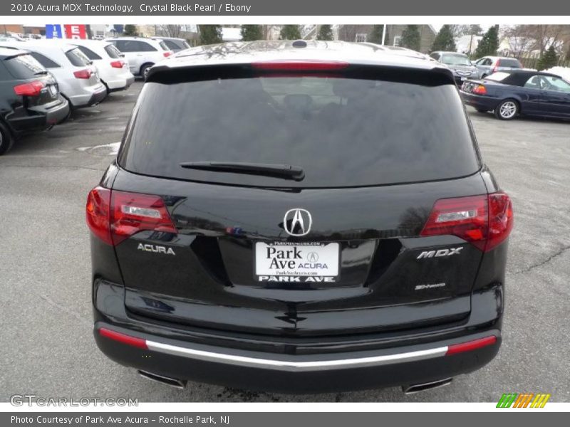 Crystal Black Pearl / Ebony 2010 Acura MDX Technology